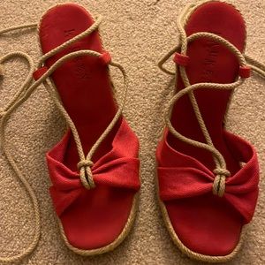 NWOT Lauren by Ralph Lauren Wrap Espadrilles